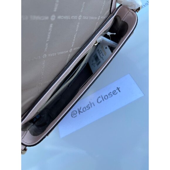 Michael Kors crossbody convertible clutch bag jet set medium purse MK pouchette - Picture 8 of 9